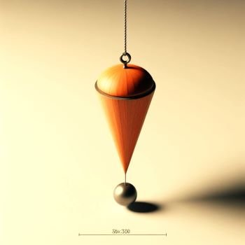 pointed wooden pendulum